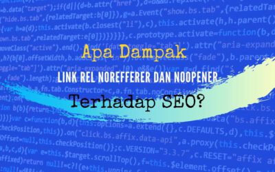 Apakah link rel noreferrer noopener berpengaruh pada SEO?